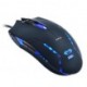 E-BLUE Sada klávesnice Polygon, herní, černo-modrá, drátová (USB), US, s myší Cobra II, a podložkou Mazer Marface S
