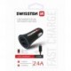 SWISSTEN, micro USB auto nabíječka, + USB kabel (A male-micro) 12V, 5V, 2400mA, nabíjení mobilních telefonů a GPS, černá, odn...