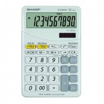Sharp Kalkulačka EL-M332BWH, bílá, stolní, desetimístná