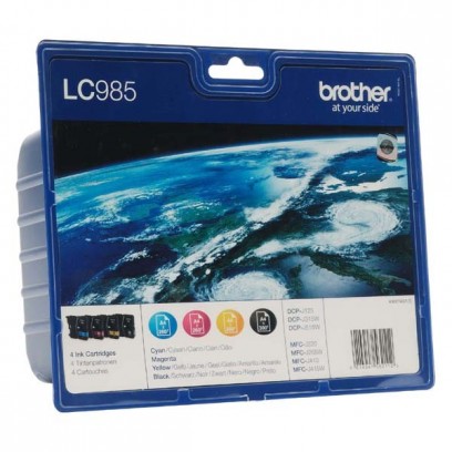 Sada Brother LC-985 černá + modrá + červená + žlutá