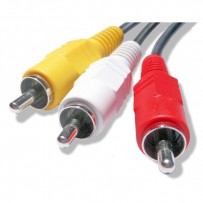 Kabel Cinch 3x M- Cinch 3x M, 2m, černá