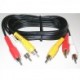 Kabel Cinch 3x M- Cinch 3x M, 2m, černá