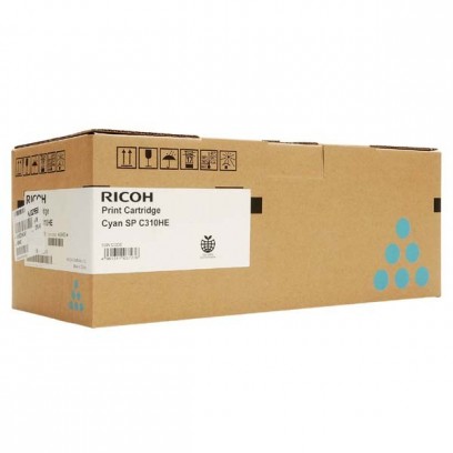 Ricoh originální toner 406480, 407637, cyan, 6000str., Ricoh SP C310, C311, C312, SP C231, C232