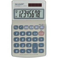 Sharp Kalkulačka EL-240SA, stříbrná, kapesní, osmimístná