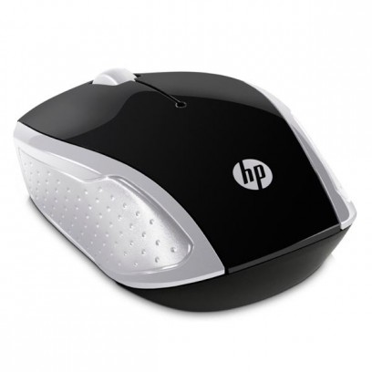 HP myš 200 Wireless Pike Silver, 1000DPI, 2.4 [GHz], optická, 3tl., 1 kolečko, bezdrátová, stříbrná, 2 ks AAA, MacOS X 10.x,G...