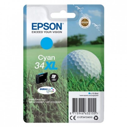 Epson 34XL modrá, 10.8ml