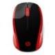 HP myš 200 Wireless Red, 1000DPI, 2.4 [GHz], optická, 3tl., 1 kolečko, bezdrátová, červená, 2 ks AAA, MacOS X 10.x,Google Chr...