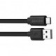 Kabel USB (2.0), USB A M- USB C M, 1m, černý, Avacom
