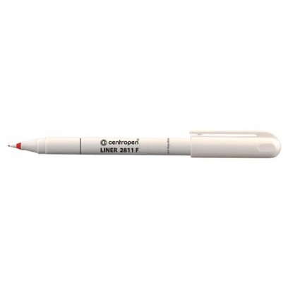 Centropen, liner 2811, červený, 10ks, 0.3mm, plastový hrot, cena za 1ks