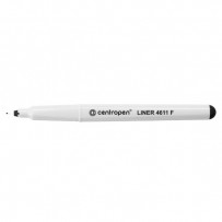 Centropen, liner 4611, černý, 10ks, 0.3mm, jemný plastový hrot, cena za 1ks