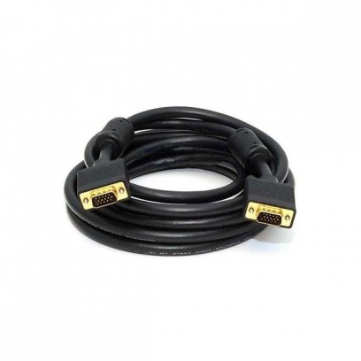 Kabel VGA (D-sub) M- VGA (D-sub) M, 5m, zlacené konektory, stíněný, černá