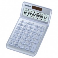 Casio Kalkulačka JW 200 SC BU, stříbrná, dvanáctimístná, duální napájení, sklápěcí displej