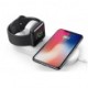 2v1 bezdrátová nabíječka, pro telefon a Apple Watch, bílá, 5V, 10W