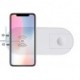 2v1 bezdrátová nabíječka, pro telefon a Apple Watch, bílá, 5V, 10W