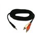 Kabel Jack (3,5mm) M- Cinch 2x M, 10m, černá