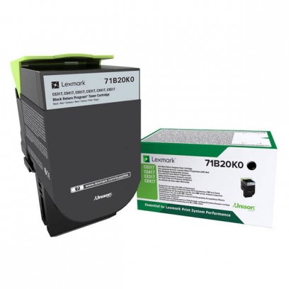 Lexmark 71B20K0, black, 3000str., CS417dn/CS317dn/ CX517dn/CX417de/CS517de/CX317dn