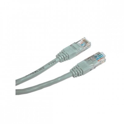 UTP patchcord, Cat.5e, RJ45 M-15m, nestíněný, křížený, šedy k propojení 2 PC