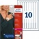 Avery Zweckform potisknutelné identifikační náramky 265/18mm, A4, bílé, 10 náramků, 160g/m2, baleno po 10 ks, pro laserové ti...
