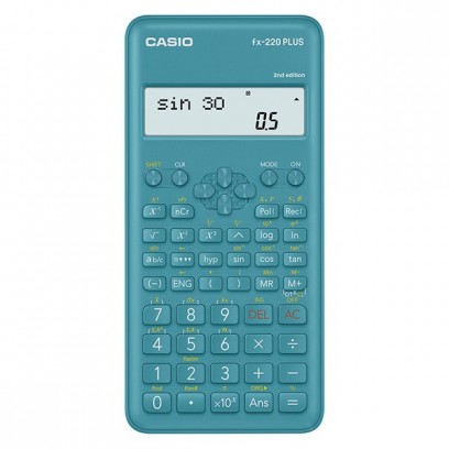 Casio Kalkulačka FX 220 PLUS 2E CASIO, modrá, školní