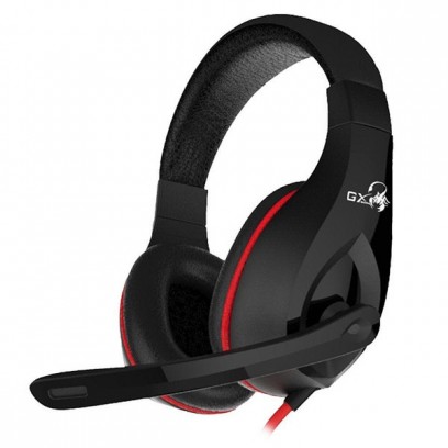 Genius GX Gaming LYCHAS HS-G560, herní sluchátka s mikrofonem, ovládání hlasitosti, černá/červená, USB
