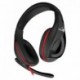 Genius GX Gaming LYCHAS HS-G560, herní sluchátka s mikrofonem, ovládání hlasitosti, černá/červená, USB