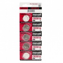 Baterie lithiová, knoflíková, CR2016, 3V, Maxell, blistr, 5-pack
