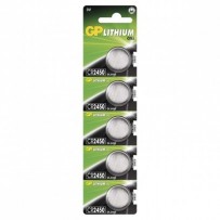 Baterie lithiová, konflíková, CR2450, 3V, GP, blistr, 5-pack