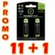 Baterie Ni-MH, AAA nabíjecí, 1.2V, 900 mAh, Powerton, box, 12x2-pack, PROMO 2-pack 11+1 ZDARMA (22+2 ks ZDARMA)