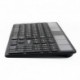 Powerton SolarSlim, Solární klávesnice CZ/SK, Multi-Device typ 2.4 GHz Dongle + Dual Bluetooth, bezdrátová, černá