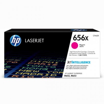 HP originální toner CF463X, magenta, 22000str., HP 656X, high capacity, HP LaserJet Enterprise M652,652dn,652n,653,653dn,653x, O