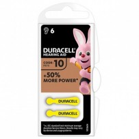 Baterie zinkovzdušná, do naslouchadel, Duracell, blistr, 6-pack, 42431