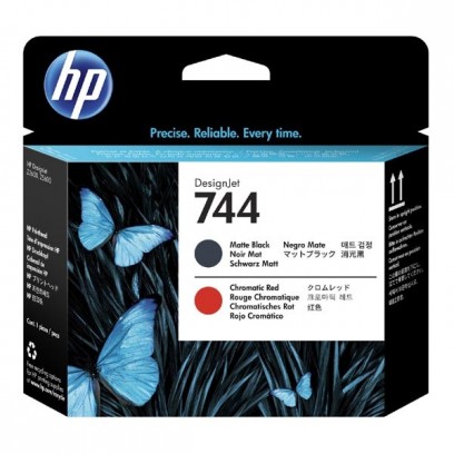 HP originální tisková hlava F9J88A, HP 744, matte black/chromatic red, HP DesignJet Z5600, DesignJet HD Pro MFP