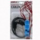 Datový kabel sériový RS-232, 9 pin M- 9 pin F, 2m, prodlužovací, šedý