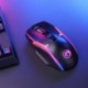 Marvo Myš M729W, 4800DPI, 2.4 [GHz], optika, 7tl., bezdrátová, černá, 1 ks vestavěná baterie, herní, podsvícená