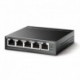 TP-LINK stolní switch TL-SG1005LP PoE(4- porty), 1000Mbps, auto MDI/MDIX