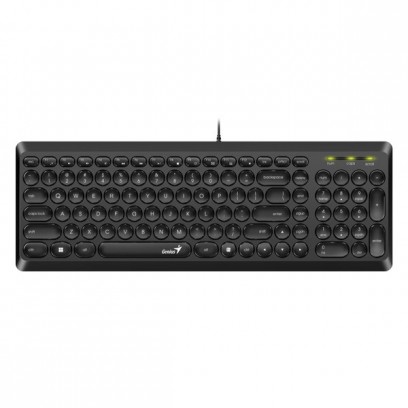 Genius Slimstar Q200, klávesnice CZ/SK, klasická, tichá typ drátová (USB), černá, ne