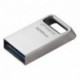 Kingston USB flash disk, USB 3.0 (3.2 Gen 1), 128GB, DataTraveler Micro G2, stříbrný, DTMC3G2/128GB, USB A