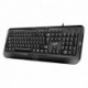 Genius KB-118, klávesnice US, klasická, voděodolná typ drátová (USB), černá