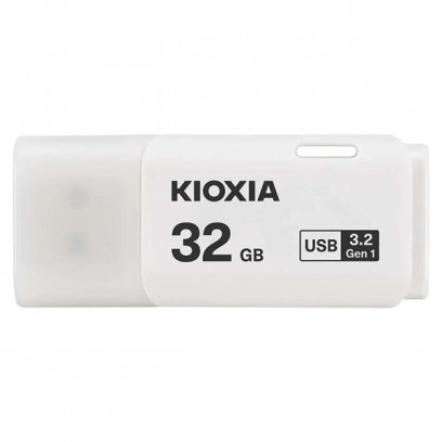 Kioxia USB flash disk, USB 3.0, 32GB, Hayabusa U301, Hayabusa U301, bílý, LU301W032GG4