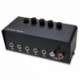 Genius Stereo Switching Box, černý, 2x RCA, 5x 3,5mm jack