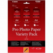 Canon Photo Paper Pro Variety Pack PVP-201, foto papír, 5x matný PM-101, 5x lesklý PT-101, 5x LU-101 typ bílý, A4, 15 ks, 621...