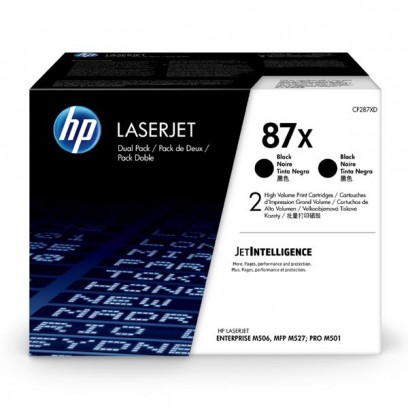 Multipack toner HP CF287X, HP 87X - 2ks