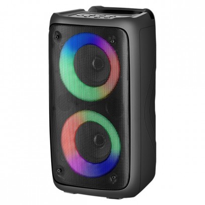 Defender reproduktor BOOMER 20, Li-Ion, 2.0, 20W, černý, regulace hlasitosti, LED podsvícení, BT 5.0, TWS, 150Hz~18kHz