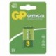 Baterie zinkochloridová, 9V, 9V, GP, blistr, 1-pack, Greencell