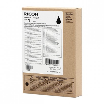 Ricoh originální ink (DTG) typ 100, black, 200str., 257063, Ricoh Ri 100 DTG