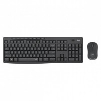 Logitech MK295, sada klávesnice s bezdrátovou optickou myší, AAA, CZ, multimediální, 2.4 [GHz], bezdrátová, šedá, SilentTouch