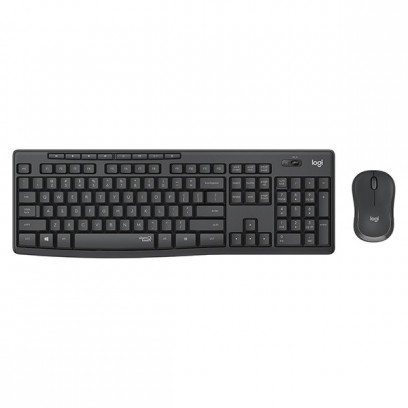 Logitech MK295, sada klávesnice s bezdrátovou optickou myší, AAA, CZ, multimediální, 2.4 [GHz], bezdrátová, šedá, SilentTouch