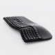 Powerton LANA, ergonomická klávesnice US, drátová (USB), černá