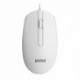 Myš drátová, Marvo MS003, bílá, optika, 1000DPI