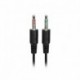 Marvo HP1001, sluchátka s mikrofonem, ovládání hlasitosti, černá, 2 x 3.5 mm Jack